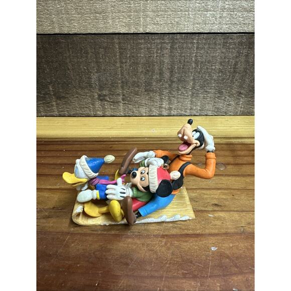 HALLMARK Look Out Below! Mickey Goofy Donald Keepsake Ornament - Picture 1 of 5